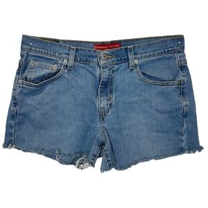 Vintage Levis 515 Denim Cut-Off Shorts 3"  Nouveau Low Rise Stretch Size 10 READ